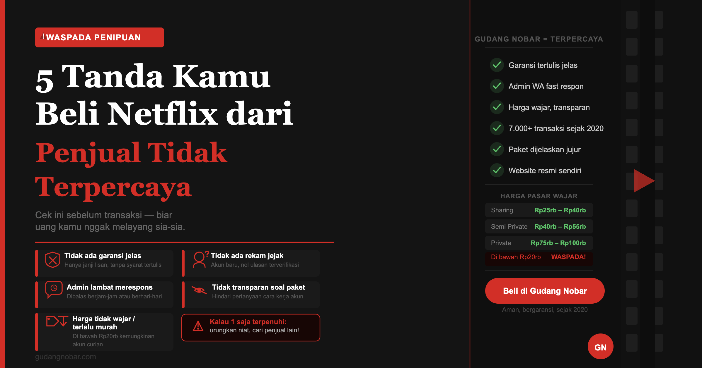 5 Tanda Kamu Beli Akun Netflix dari Penjual Tidak Terpercaya